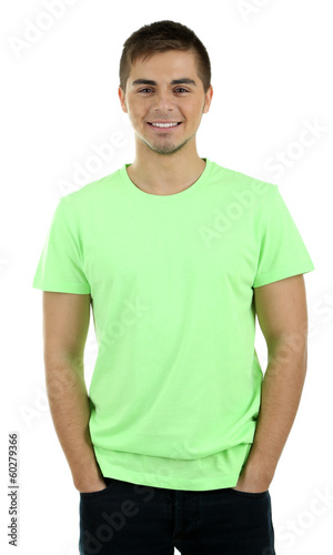 Handsome young man isolated...