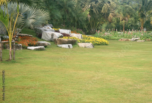 Landscaped beautiful Garden. Park