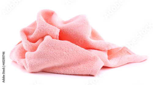 Colorful towel isolated on white