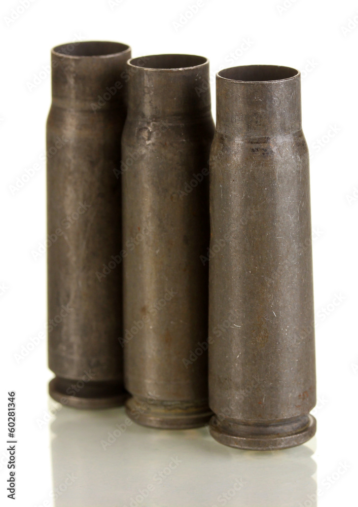 Shotgun cartridges isolated on white Shotgun cartridges isolated on white
