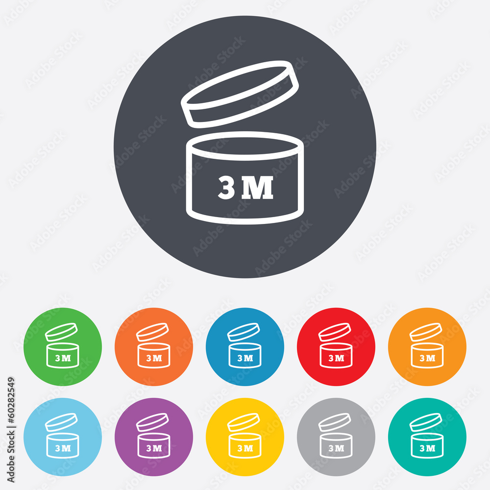 After opening use 3 months sign icon. After opening use 3 months sign icon.