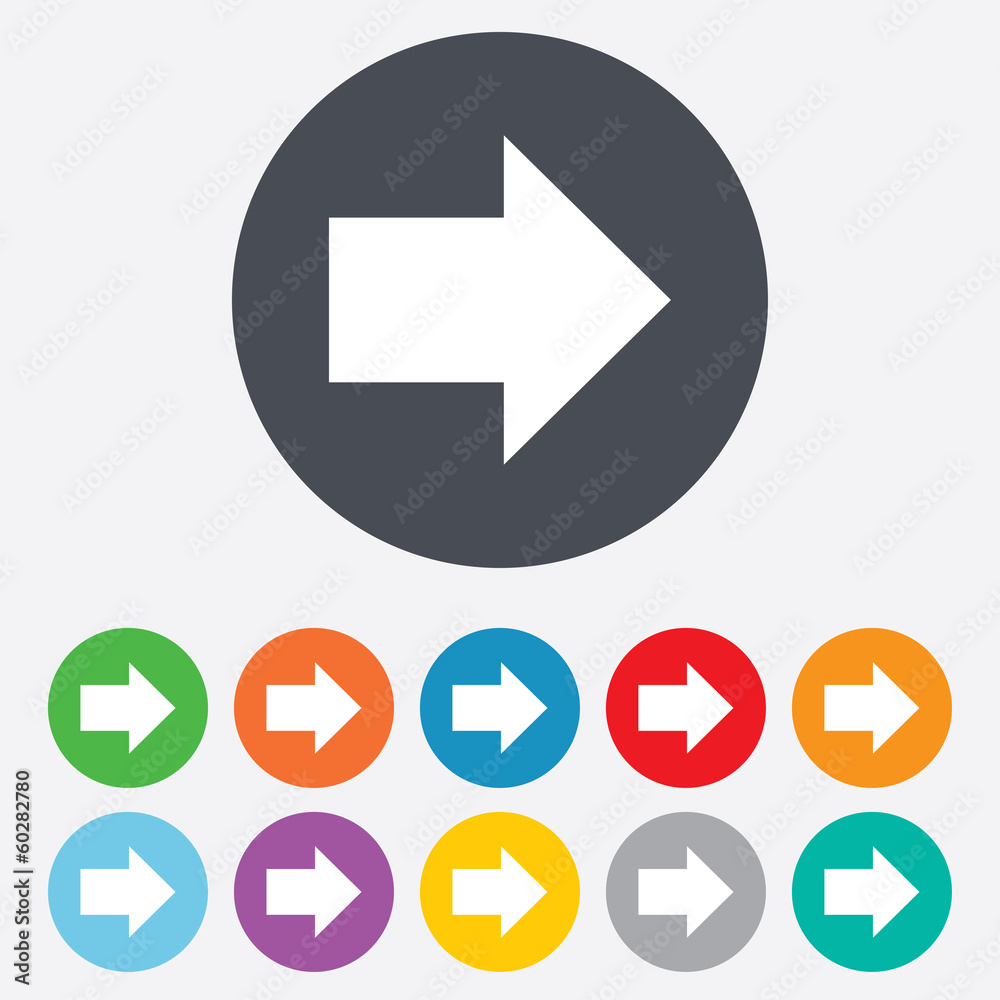 Arrow sign icon. Next button. Navigation symbol Arrow sign icon. Next button. Navigation symbol