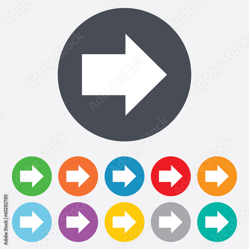 Free Download Arrow sign icon. Next button. Navigation symbol - GFXLoad