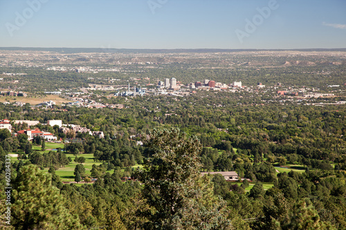 high view over colorado spings