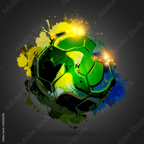 soccer ball explosion black