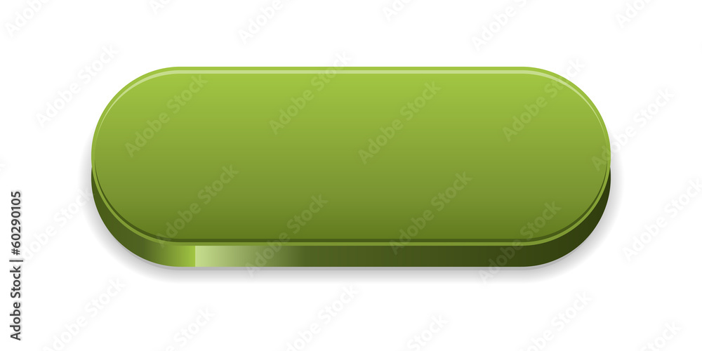 The green glossy button The green glossy button