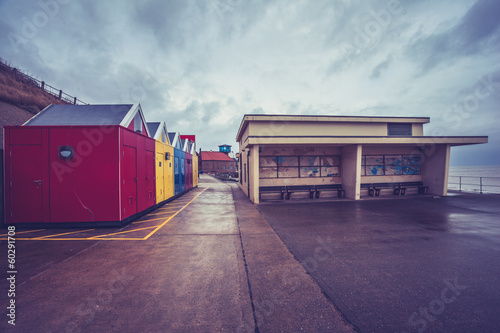 Beach huts in Sheringham, Norfolk