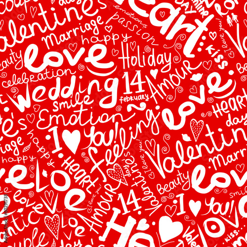 Valentine seamless pattern for your design