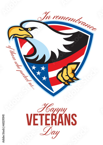 Wallpaper Mural Happy Veterans Day American Eagle Greeting Card Torontodigital.ca