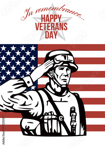 American Veterans Day Greeting Card