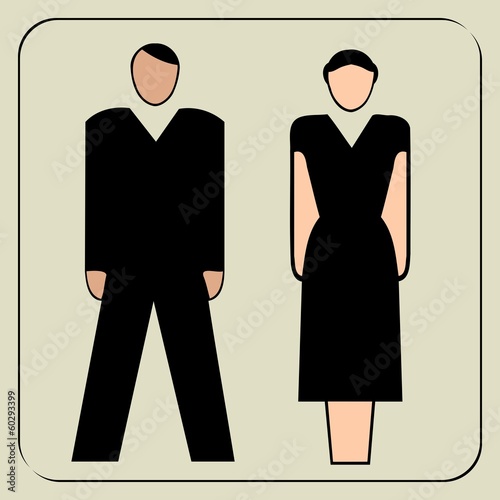COPPIA UOMO DONNA VINTAGE ANNI 60