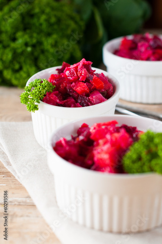 beetroot salad with parsley