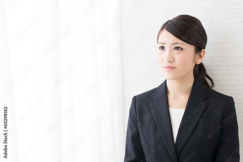 young asian woman relaxing