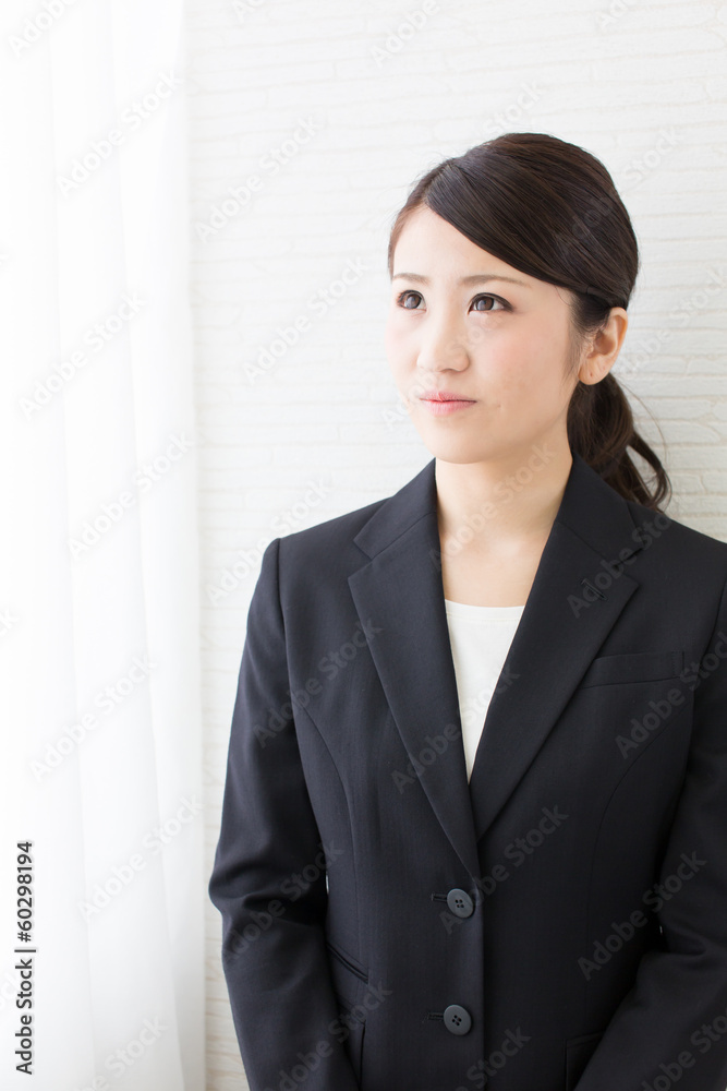 young asian woman relaxing