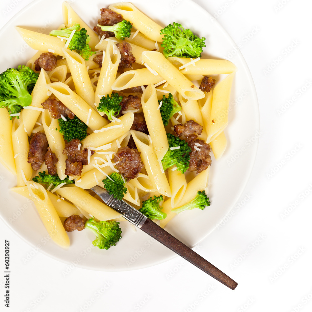 Pasta with sausage and broccoli Pasta with sausage and broccoli