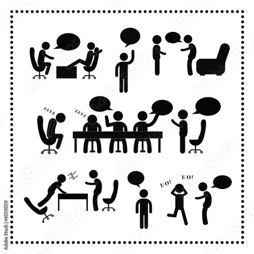 people talking symbol