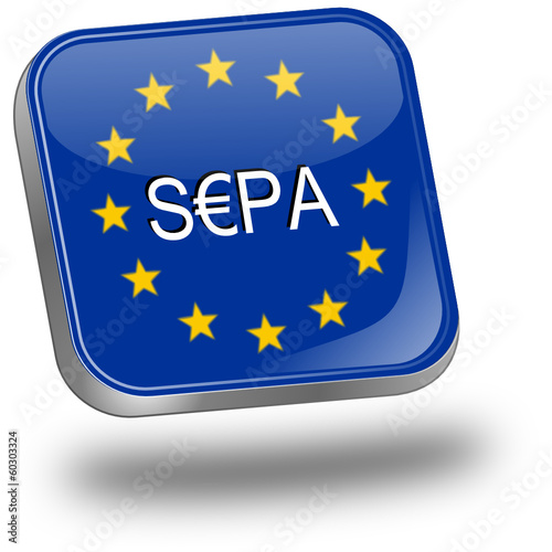 SEPA - Single Euro Payments Area - Button