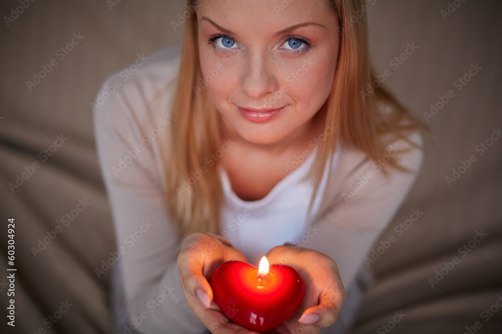 Woman with candle Woman with candle