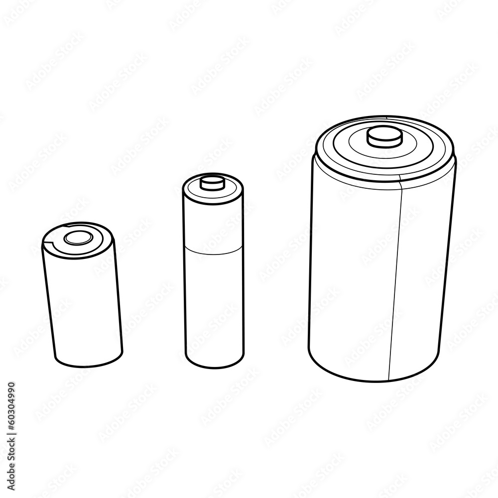 Battery out line vector Battery out line vector