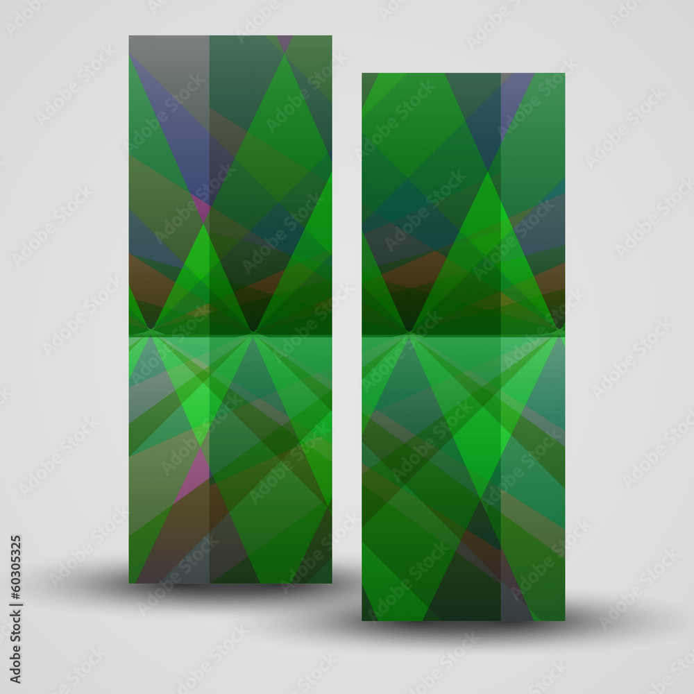 Vector banner set for your design, abstract Illustration.