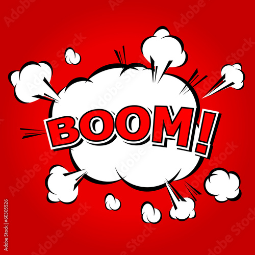 Boom! - Comic Speech Bubble, Cartoon