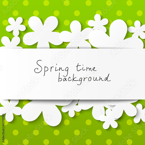 Floral background with place for text