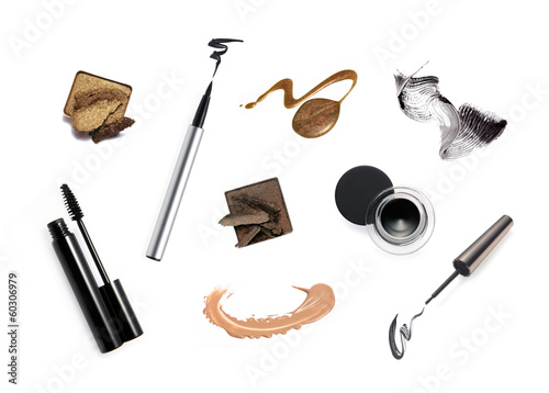 Collection of various make up accessories