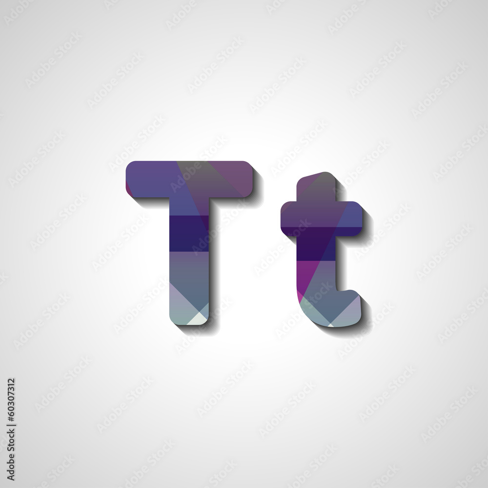 Colorful letter alphabet, abstract illustration Colorful letter alphabet, abstract illustration