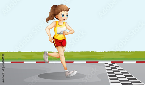 A female racer