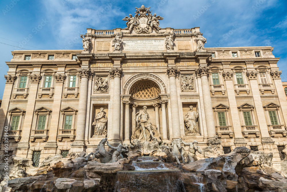 Trevi Fountain - famous landmark in Rome