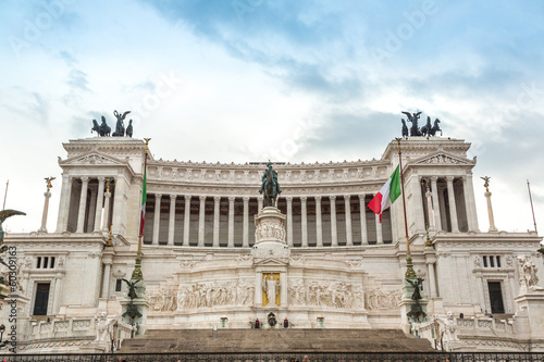 Equestrian monument to Victor Emmanuel II near Vittoriano in Rom