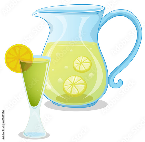 A pitcher of lemonade