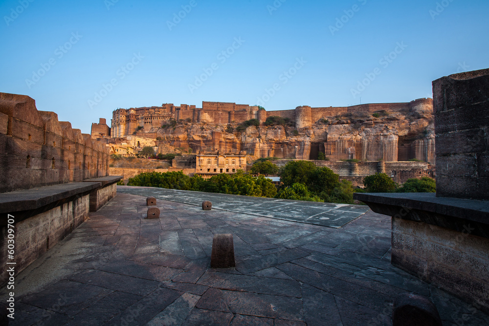 Fototapeta premium Mehrangarh Fort, Jodhpur, Rajasthan, India