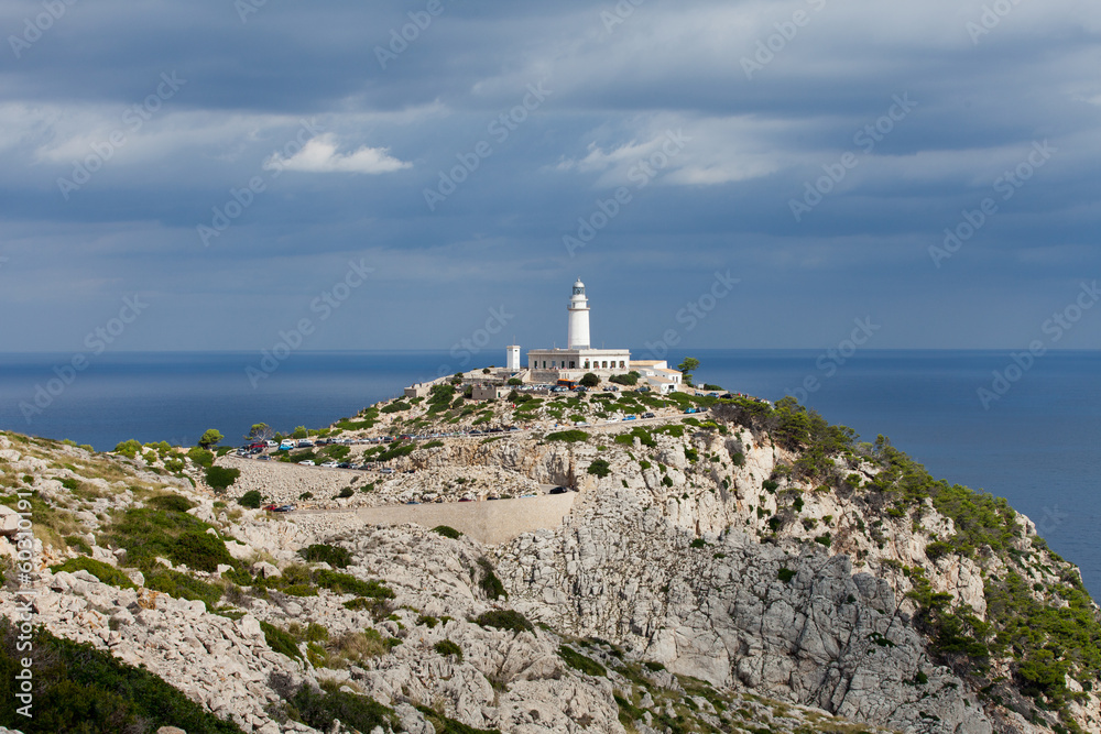 Lighthouse on Cap de Formentor. Majorca island, Spain