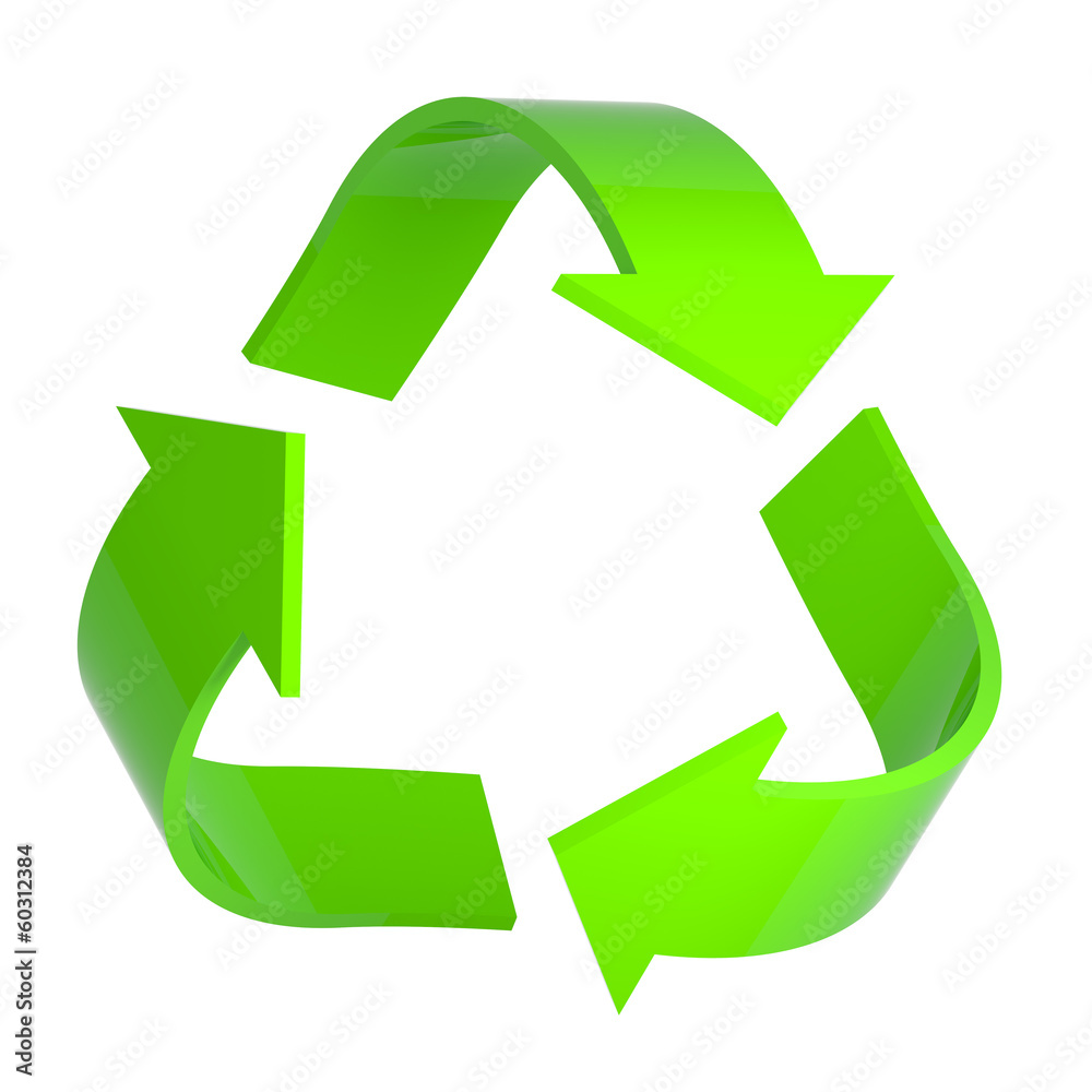 Obraz premium Recycle symbol 3d