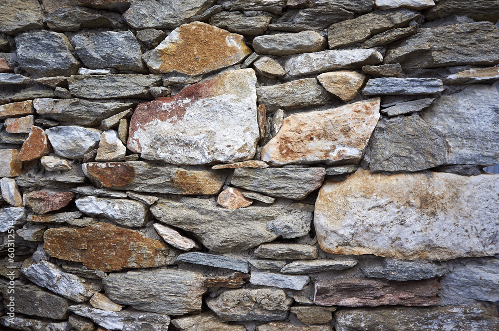 contraction, old stone wall as a background