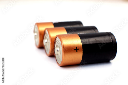 gold batteries in rows