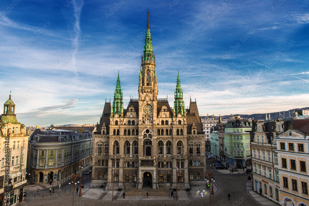 Fototapeta premium Liberec Town Hall in the Czech Republic