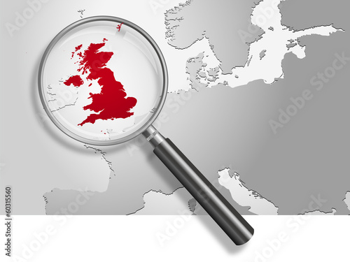 Landkarte *** Europa Großbritanien