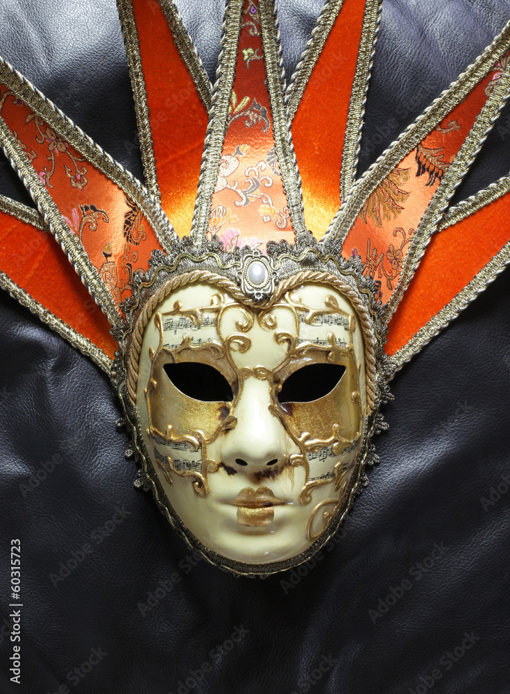 máscara arlequín teatro carnaval sobre fondo negro 2757-f14 Stock Photo |  Adobe Stock