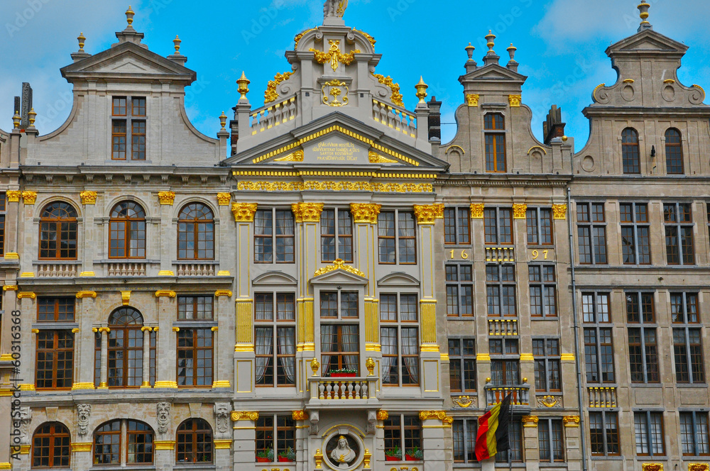 Belgium, picturesque Grand Place of  Brussels