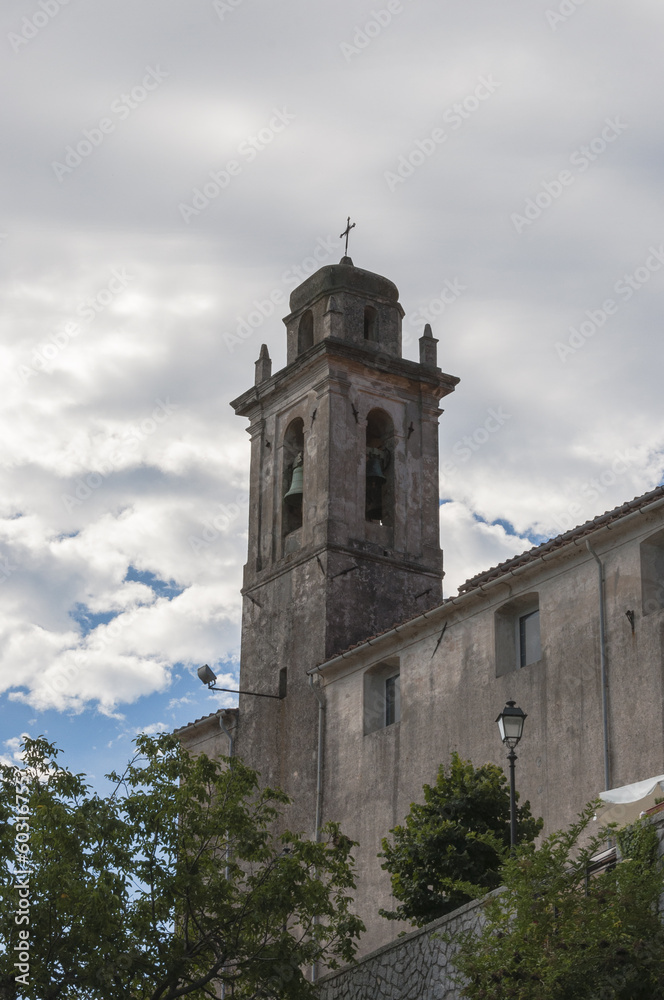 Poggio, Bergdorf, Dorfkirche, historisch, Insel Elba, Italien