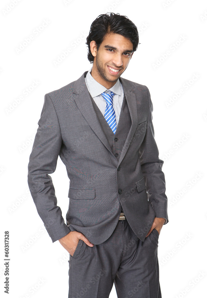 Portrait of a happy young business man smiling Portrait of a happy young business man smiling