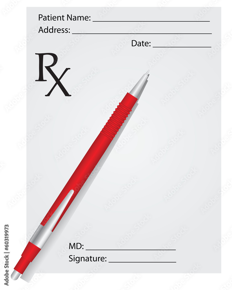 Prescription and pen