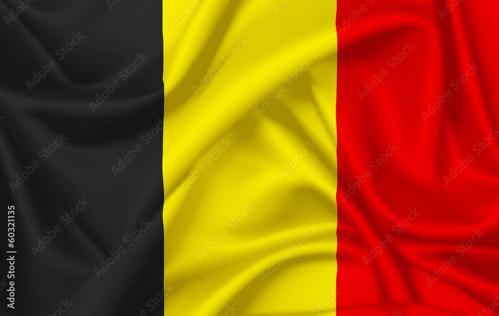 Flag of belgium waving with silky look Flag of belgium waving with silky look