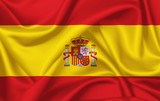 Flag of Spain waving with silky look