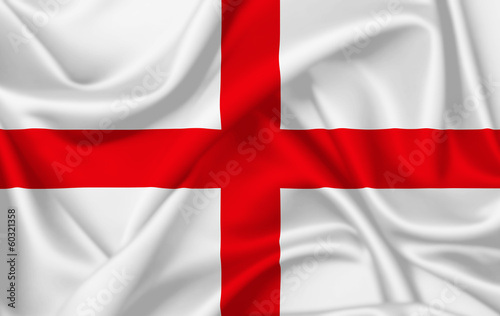 Flag of Englnad waving with silky look