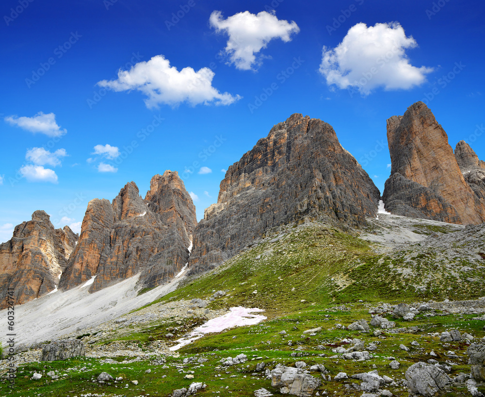 Tre cime di Lavaredo, Dolomite Alps,Italy