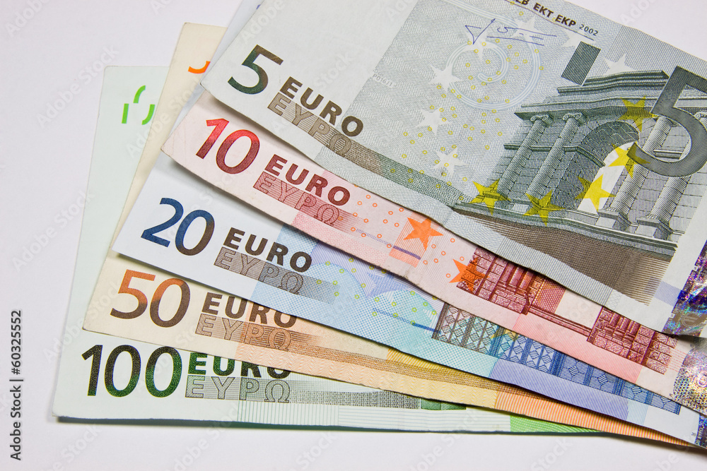 Money in Currency Euro