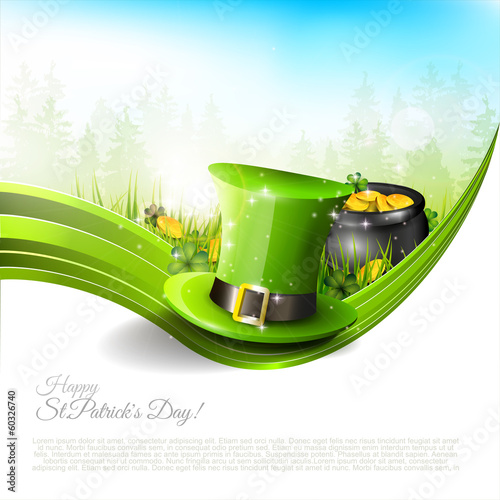 St Patrick's Day - backgruond with copyspace